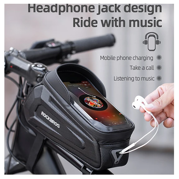 IPSON New Design Cycling Frame Front 8.0 Phone Case Rainproof Touch Screen Bicycle Bag Bike Accessories