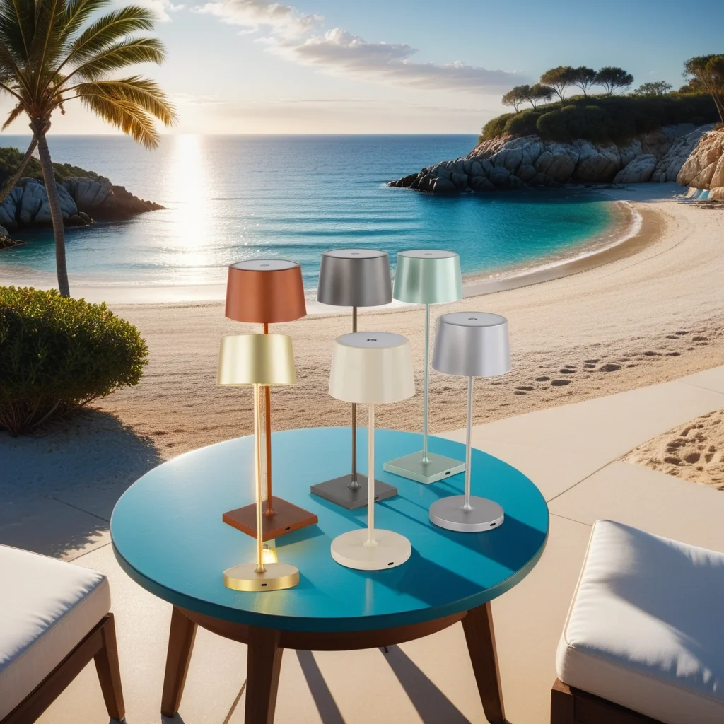 Top pin charging desk lamp