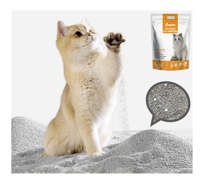 Bentonite Cat Litter Sand Clumping Cat Litter with Baking Soda and Zeolite