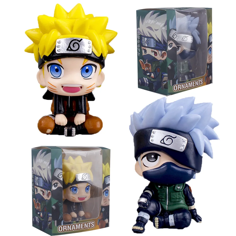 Hot economy choice high quality 2 style japanese anime 10cm Kakashi na ruto action figures for sale