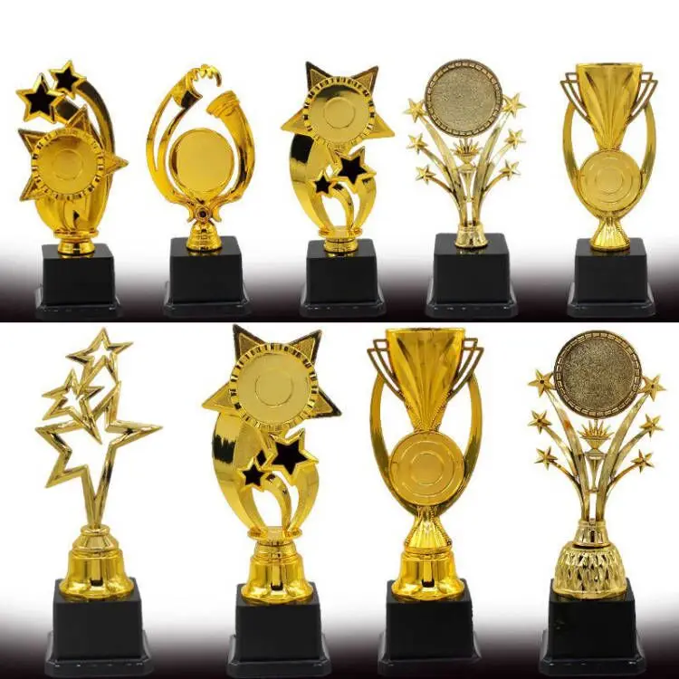 Yiwu Collection  Souvenir Trophy Customized Trophies And Medals China Wholesale star student manufacture medals and trophy