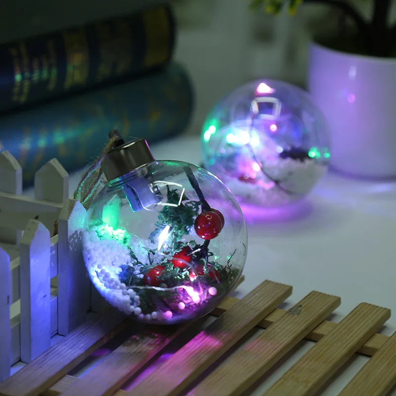 
Whole Sale Christmas Tree Decoration Custom Plastic Led Christmas Ball Led Light Ball 