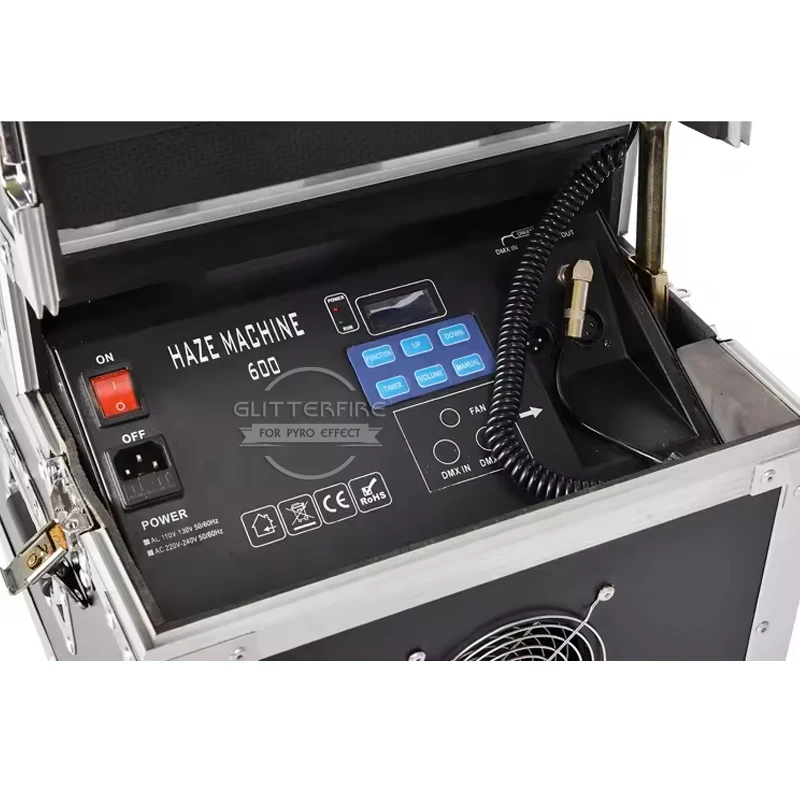 DMX-512 600 Вт безопасная машина для похудения на масляной основе тонкая дымовая двойная противотуманная свадьбы