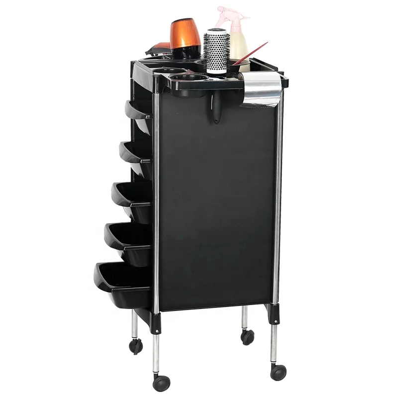 Modern style wholesale luxury high quality barber shop professional salon furniture with storage beauty salon trolleys