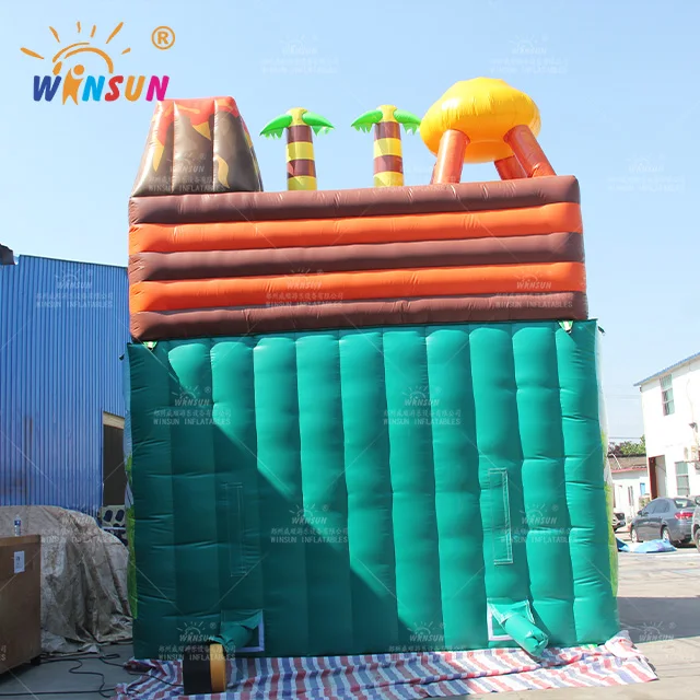 WINSUN New design bounce house summer fun toys kids inflatable castle dry  inflatable slide trampoline with slide