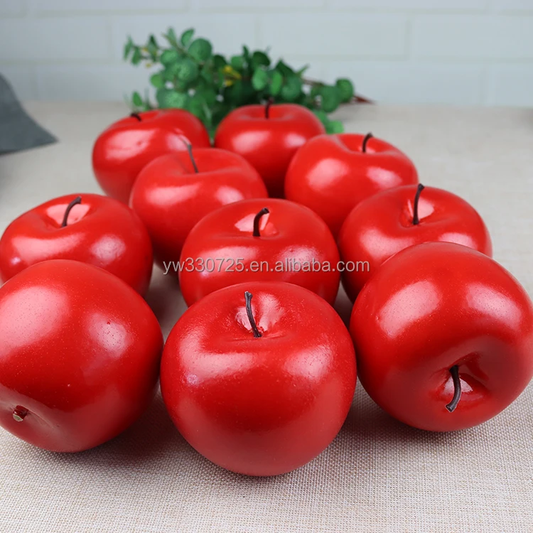 simulated red fruit simulation artificial fruits and vegetables artifi School decoration Multi color decorative apples