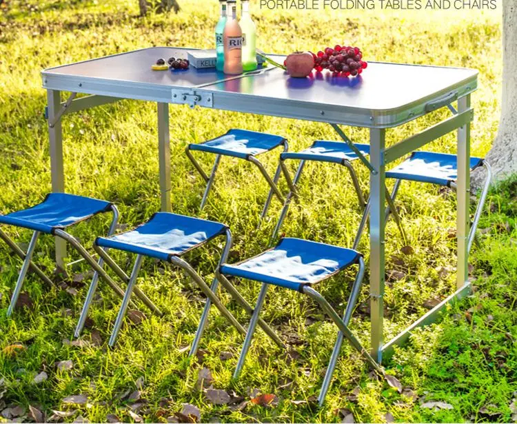 
Easy carrying aluminum outdoor folding work table 