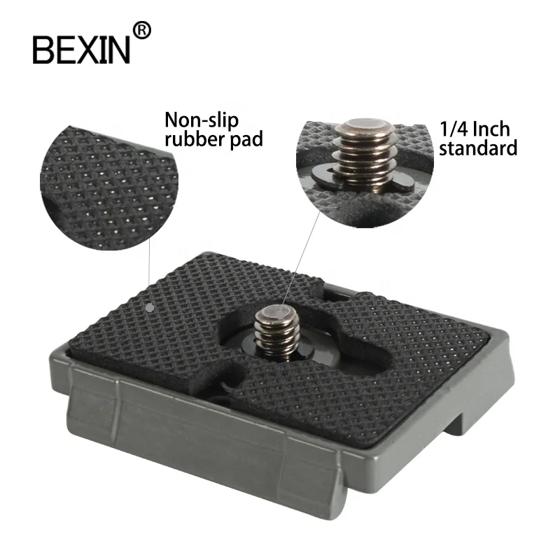 BEXIN Wholesale Camera Tripod Accessories Base Mount Adapter Quick Release Plate for Manfrotto Tripod Ball Head and dslr cameras