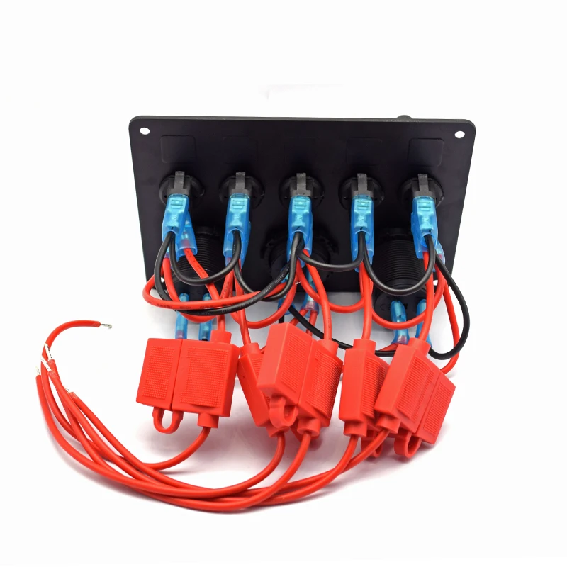 12-24V Campervan гоночный светодиодный выключатель света Панель управления USB с ВКЛ-ВЫКЛ сенсорный вольтметр