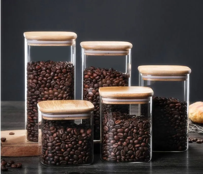 Бессвинцовый прозрачный стеклянный герметичный резервуар для хранения хлопьев креативная банка пробковые контейнеры чая кухонные банки конфет