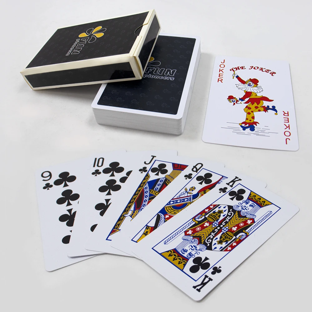 Custom adverting high quality PVC manufacture waterproof 100 plastic washable playing poker cards