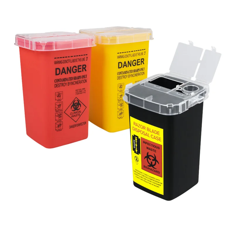 Microblading Accessories Disposable Medical Waste Sharp Safety Container Boxes For Syringe And Needle