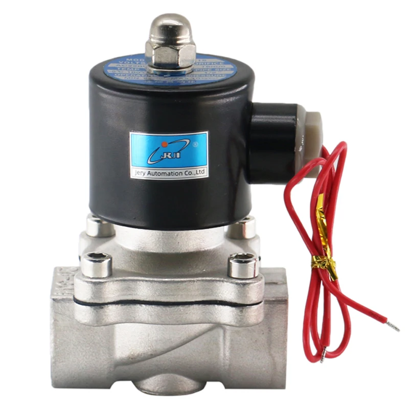 Нормально закрытый электромагнитный клапан 2S200-20, 3/4 дюйма, электромагнитный клапан из нержавеющей стали для воды