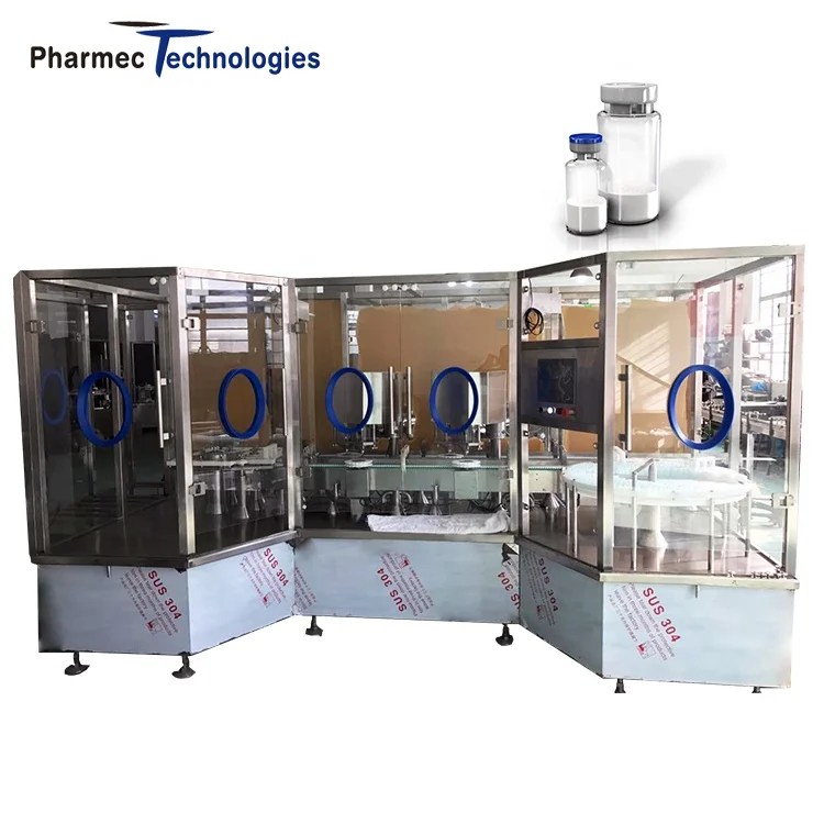 Pharma Powder Auger Filling Machine Injectable Vial Powder Filling Line