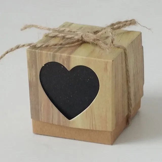 Mini Sweet Wedding Favour Storage Boxes Foldable Wedding Candy Gift Box