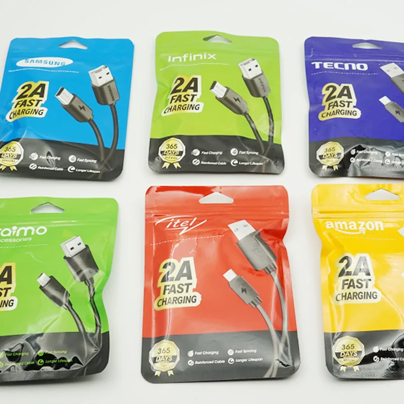 Africa Hot Selling Data Cable Micro Type c Cable Fast Charging for Oraimo USB Cable Infinix Tecno