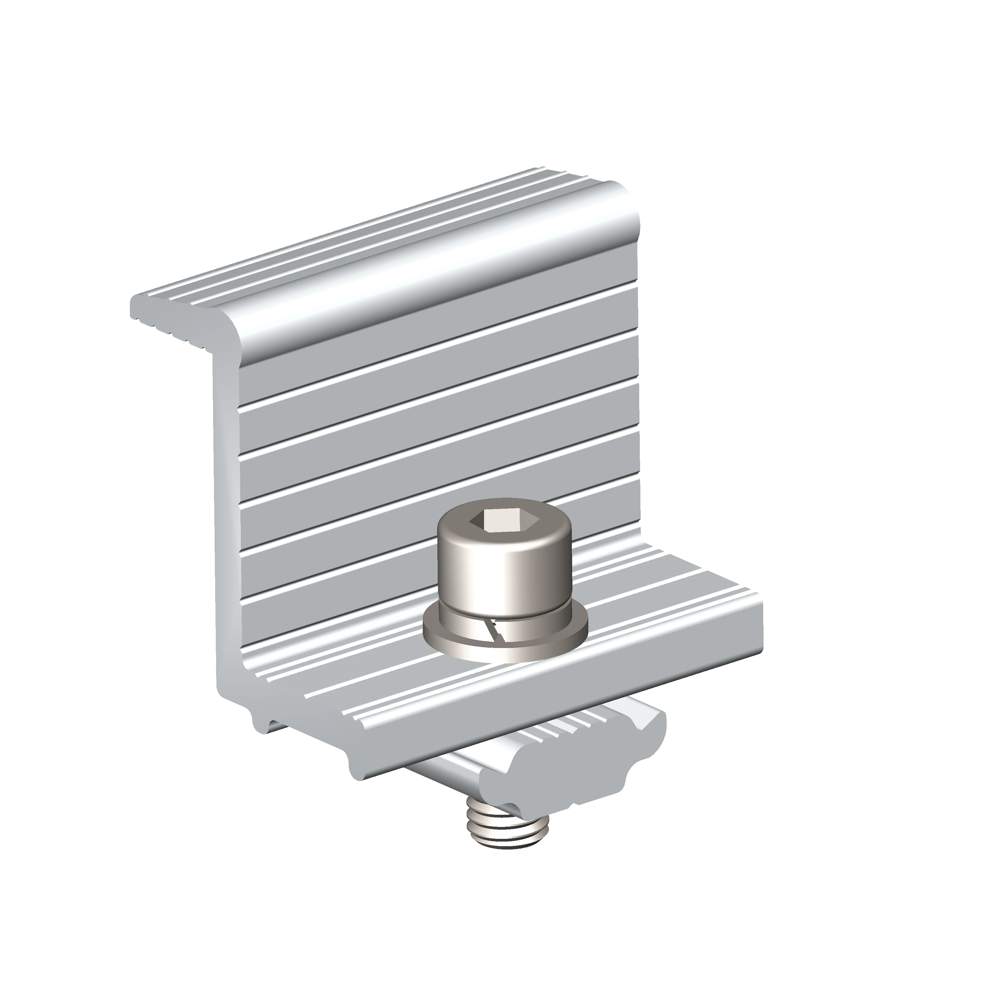 Easy Installation Pv Panel Clamps Aluminum End Clamp Solar Mounting