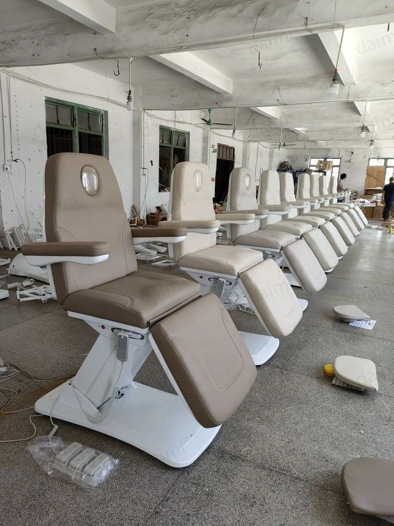 Luxury Electronic Medical Spa massage tattoo Facial beauty therapy salon chair 3 4 motors black electric beauty bed