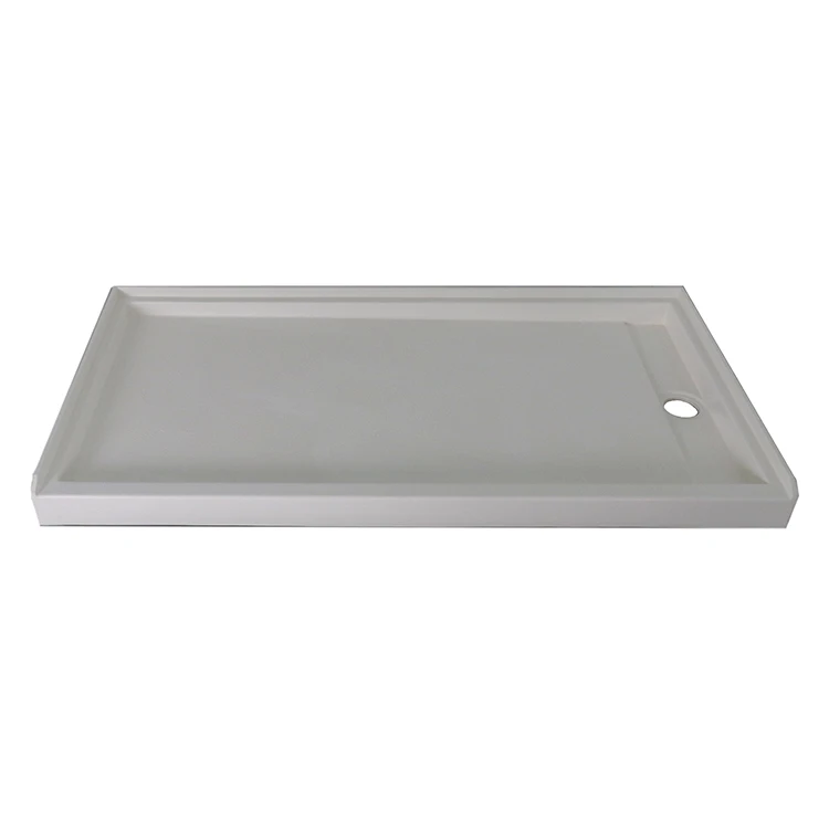 Factory Price Bathroom Floor Free Standing Cultured Marble Shower Pan Base