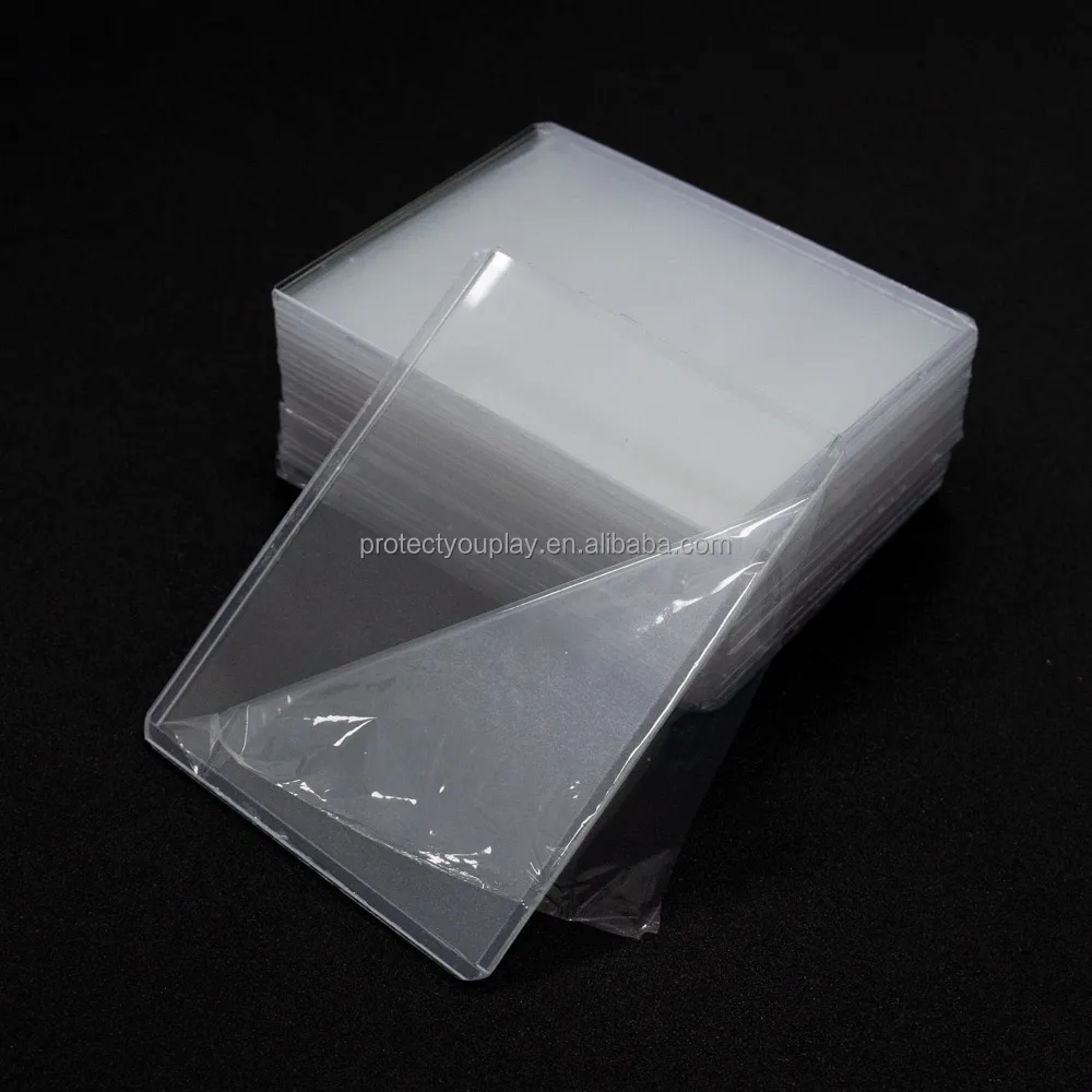 Ultra Clear 35Pt Toploader Cards Holder 3X4 Inch PVC Toploader Card Holder Transparency Trading Card Holder With Protective Film