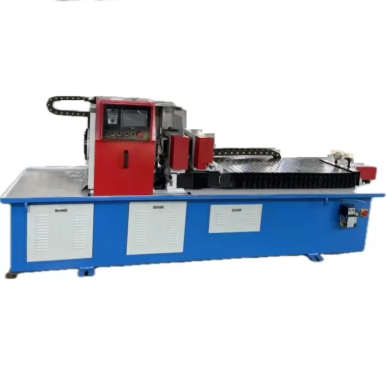 High Efficiency CE Certificate Mining Belt Conveyor Roller Carbon Steel Pipe Tube Dia 76-219 Automatic Cutting Off Machine