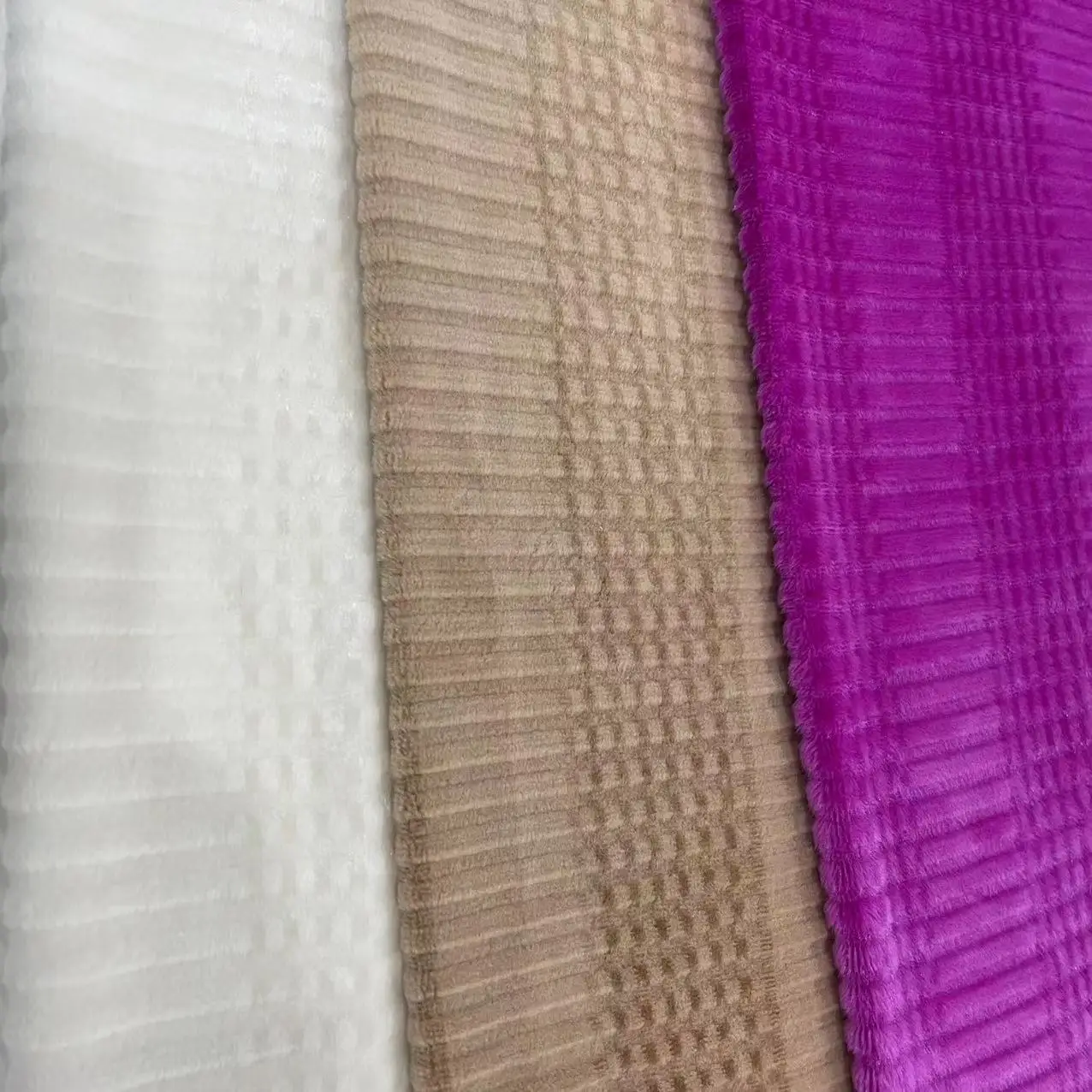 Manufacturer AB Yarn Pin Strip Fabric Velvet Super Soft Spandex Fabric For Dress Jersey