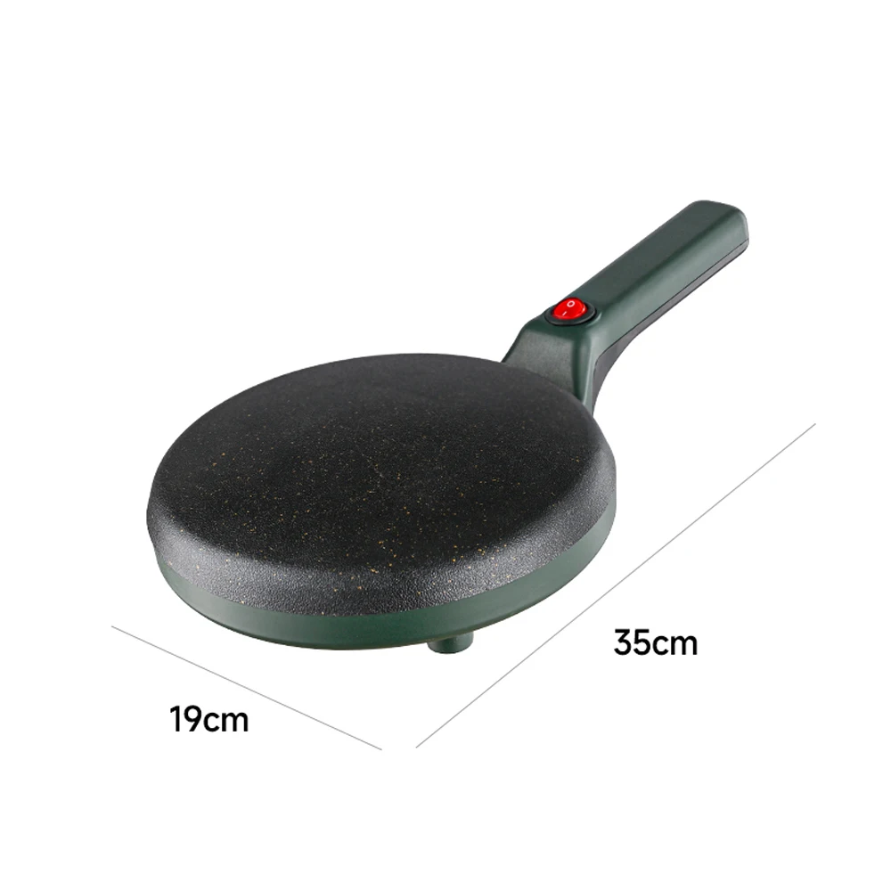 Chukang mini handheld electric pancake and crepe maker machine with non-stick coated surface for home use