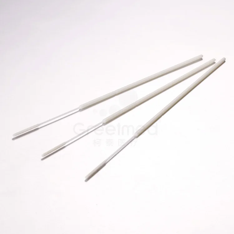Medical cotton swab stick test kit flocked nasopharyngeal swab disposable sampling specimen collection throat oral nasal swab