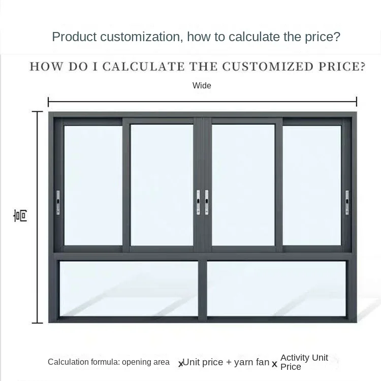 slide aluminium windows system for sale Powder coated color window design with factory price