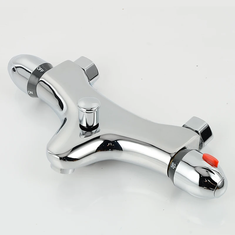 ROVATE Factory Wholesaler Bathroom Bathtub Thermostatic Faucet Shower, Modern Smart Thermostat Hot and Cold Mixing Valve