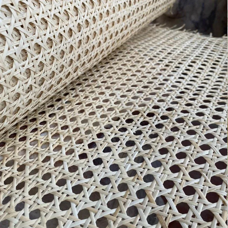 Foshan Factory Wholesale cane webbing roll synthetic rattan weaving wicker mesh pe