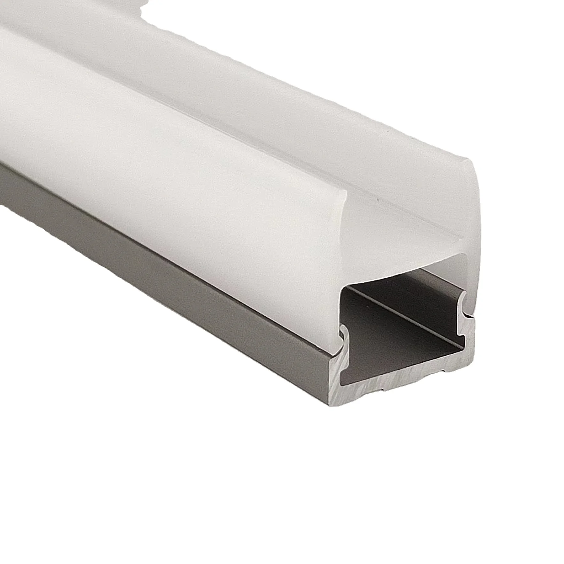 Aluminum LED profile display cabinet Cabinet light path laminated hard light strip aluminum profile 12mm glass shelf light