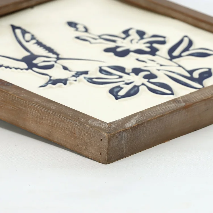 New Trend Wood Frames Painting Bird Home Decoration Indoor Design Wall Pictures Wall Art living Room