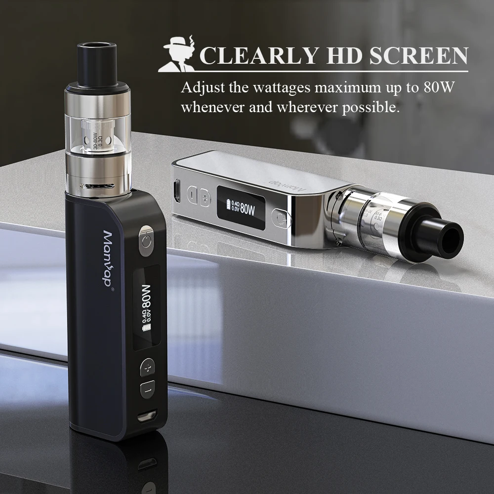 
2020 hot sale huge smoke electronic cigarettes starter kit 80W vape box mod 