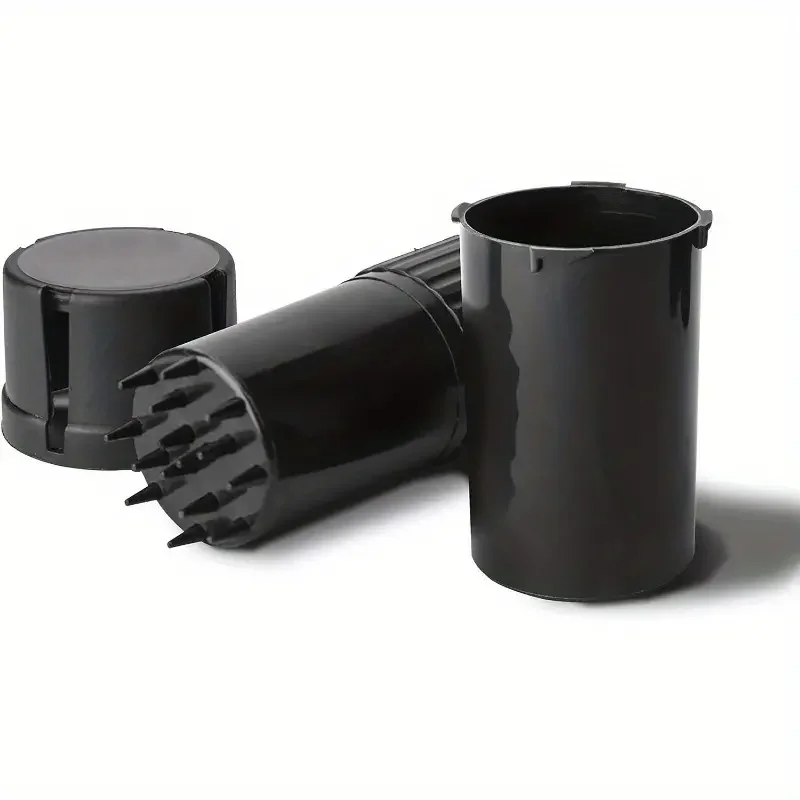 Manufacturers wholesale small anti-water bottle bottle 2-layer 46mm plastic smoke grinder sealed tank 2-in-1 grinder