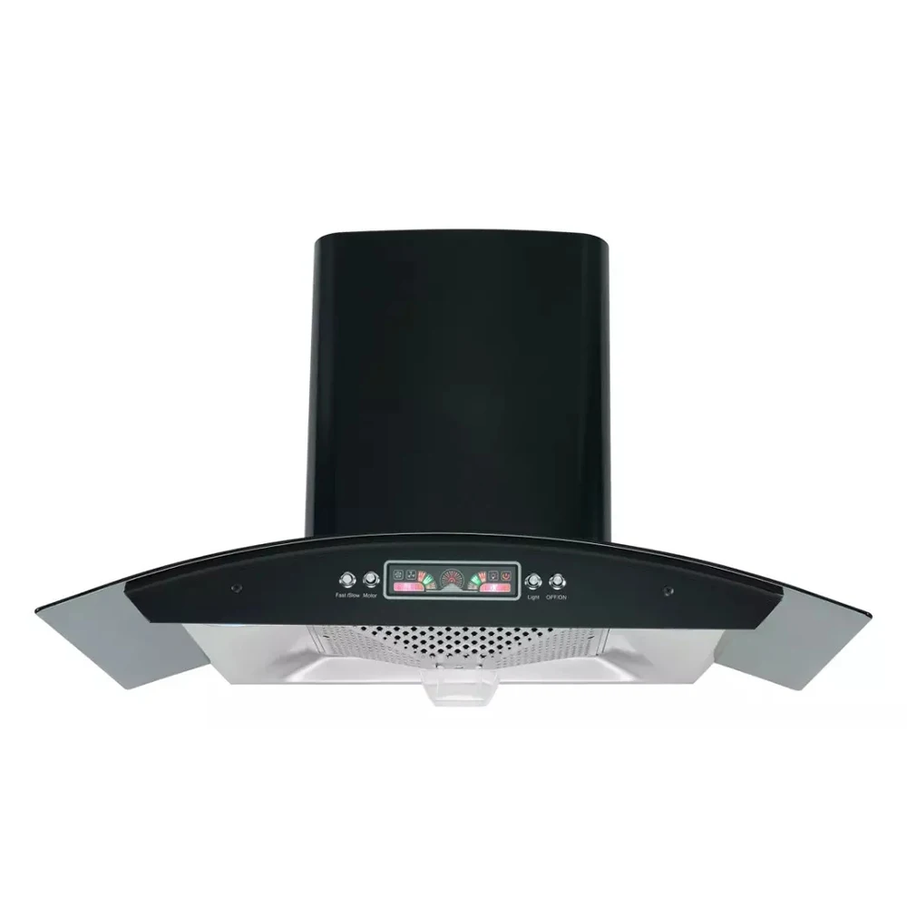 Super High Suction 3 Speed Touch Control 900 mm Aluminium Filter 32# Copper Motor Range Hood