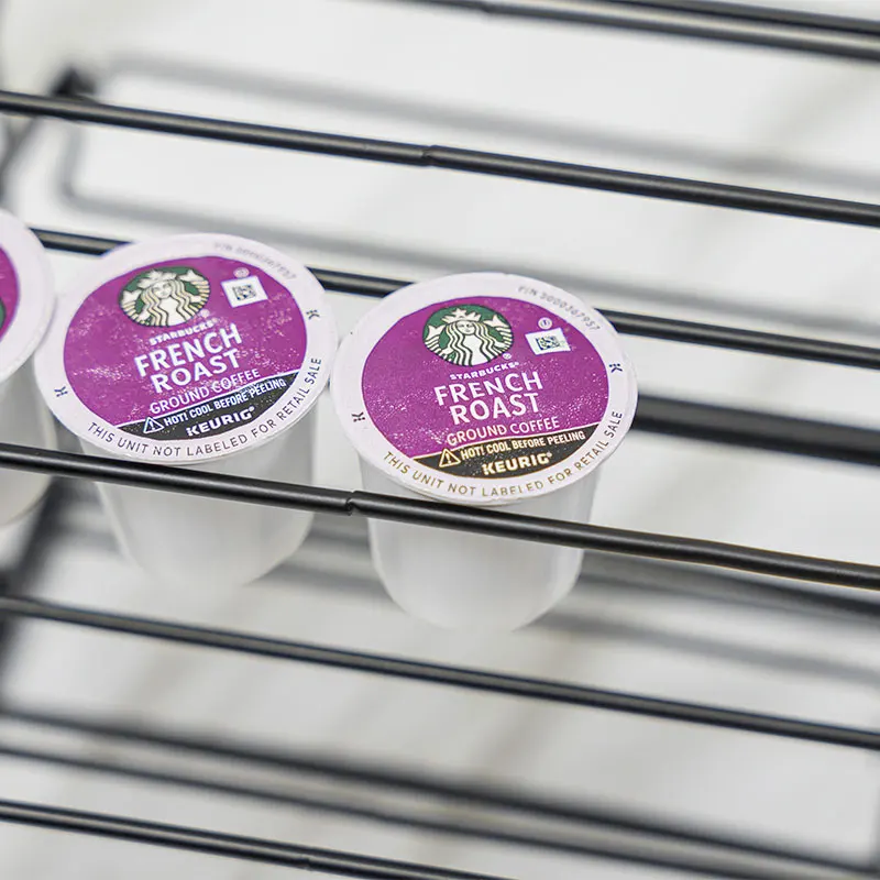 360 Degree Rotatable Metal 40pcs Observation Wheel Coffee Capsules Holder Carousel K Cup Coffee Pod Holder