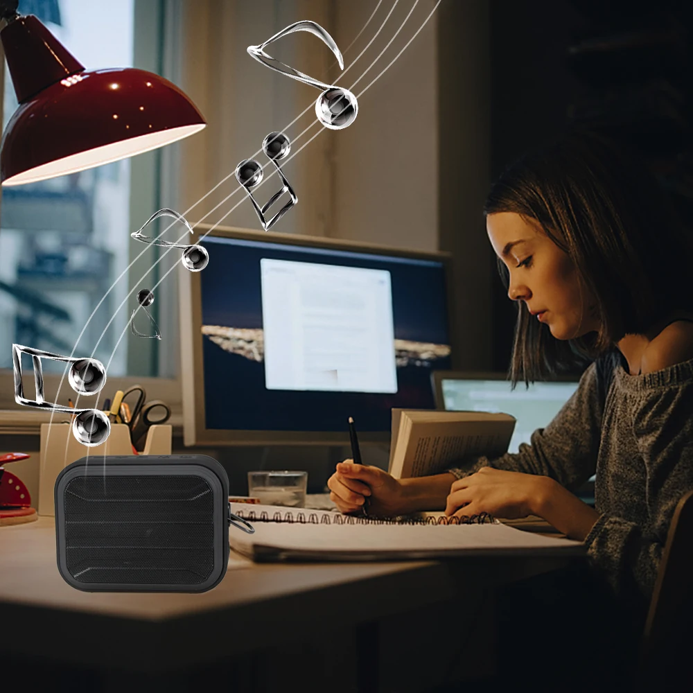 Portable outdoor party speakers with lanyard wireless Blue tooth outdoor waterproof portable speakers