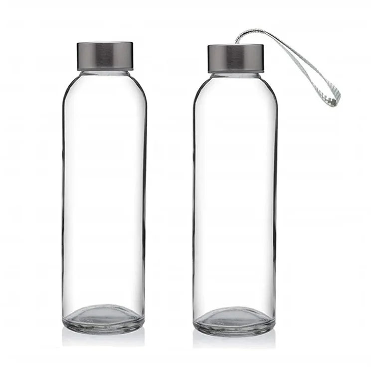 16 OZ Eco-Friendly Reusable Refillable Glass Water Bottles for Juicing Milk Beverage 500 ML