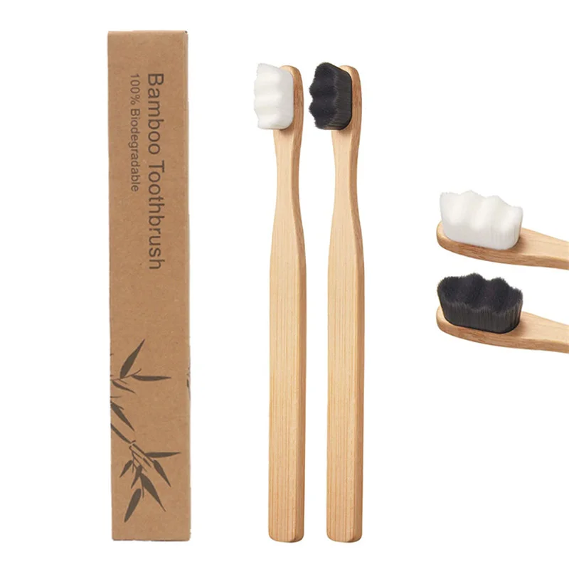 CE Approved Eco- friendly Charcoal Bristles OEM Bamboo Toothbrush with Customized Packing and Logo