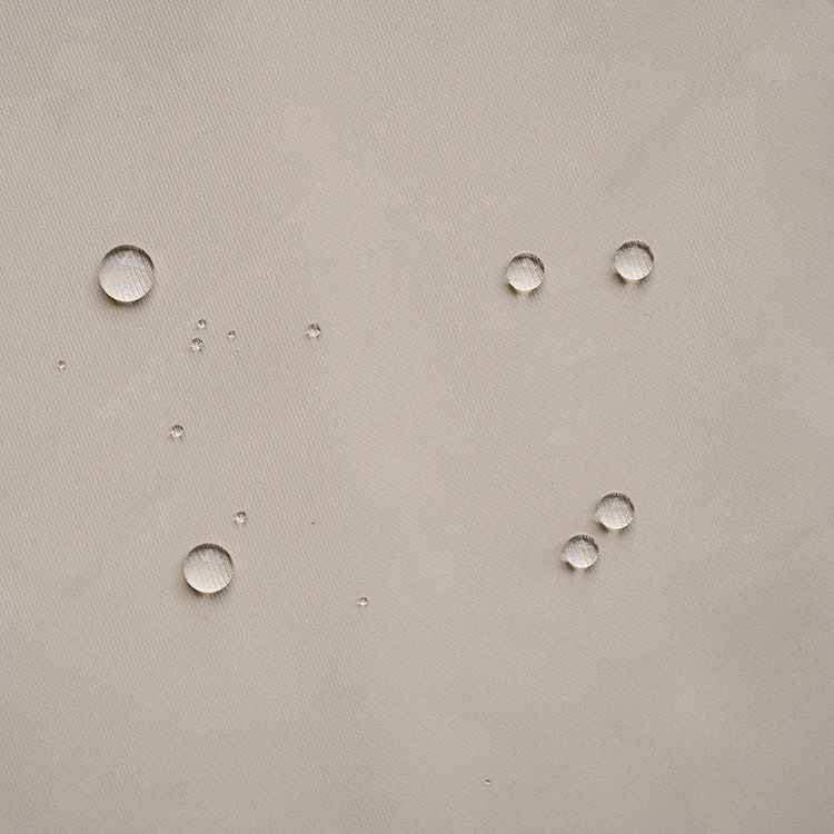 recycled solid plain twill bonded memory weaving polyester fabric for sportswear casual suit coat