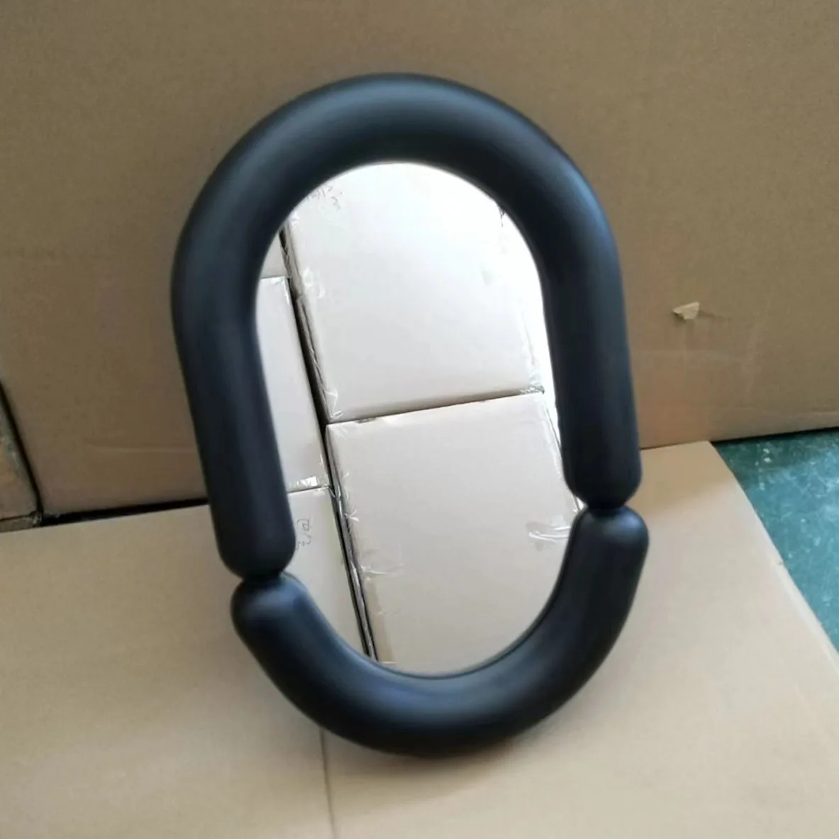 Cosmetic Mirror Bedroom Dressing Table Ceramic 2023 Hot Selling New Oval Light Luxury Makeup Mirror Makeup Tool Makeup mirror