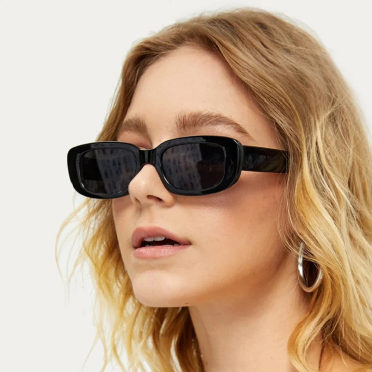 
New Trendy Trending Women Plastic Rectangle Frames Sun Glasses Sunglasses 