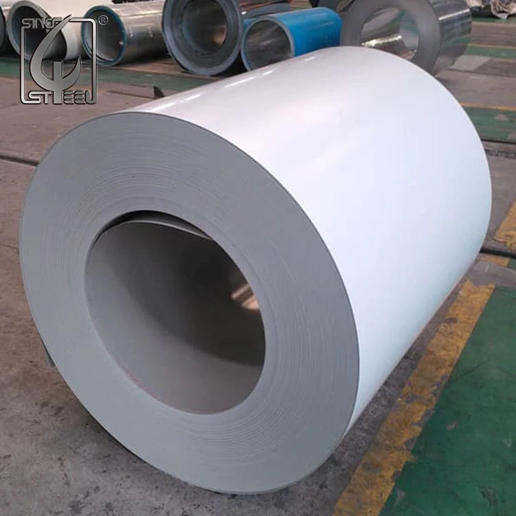 0.2 mm White Plain Color Painted Steel Sheet Coated Galvanized Steel Coil