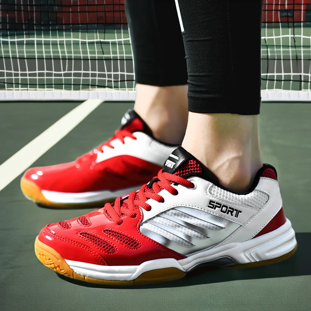 High Quality Four-Season Tennis Shoes Popular for Spring and Winter Use Non-Slip Mesh Size Badminton Shoes Optional