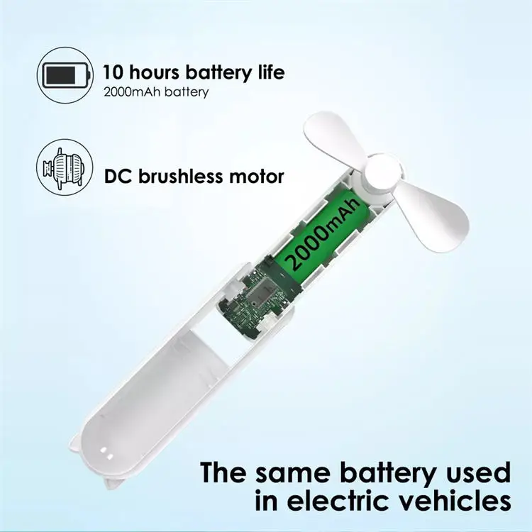 Wholesale Mini  Handheld Fan USB New Multifunctional Low Noise Can To Charge Phone  Folding Small Fan