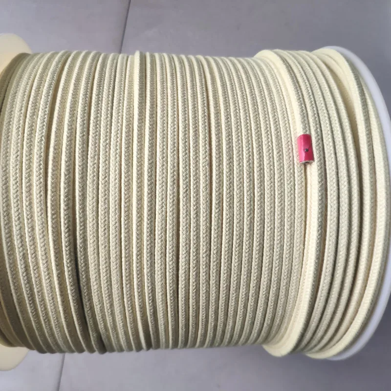 Flame Retardant Glass Tempering Furnace High Temperature Resistant Aramid Roller Conveyor Cord Abrasion Resistant Kevlars Rope