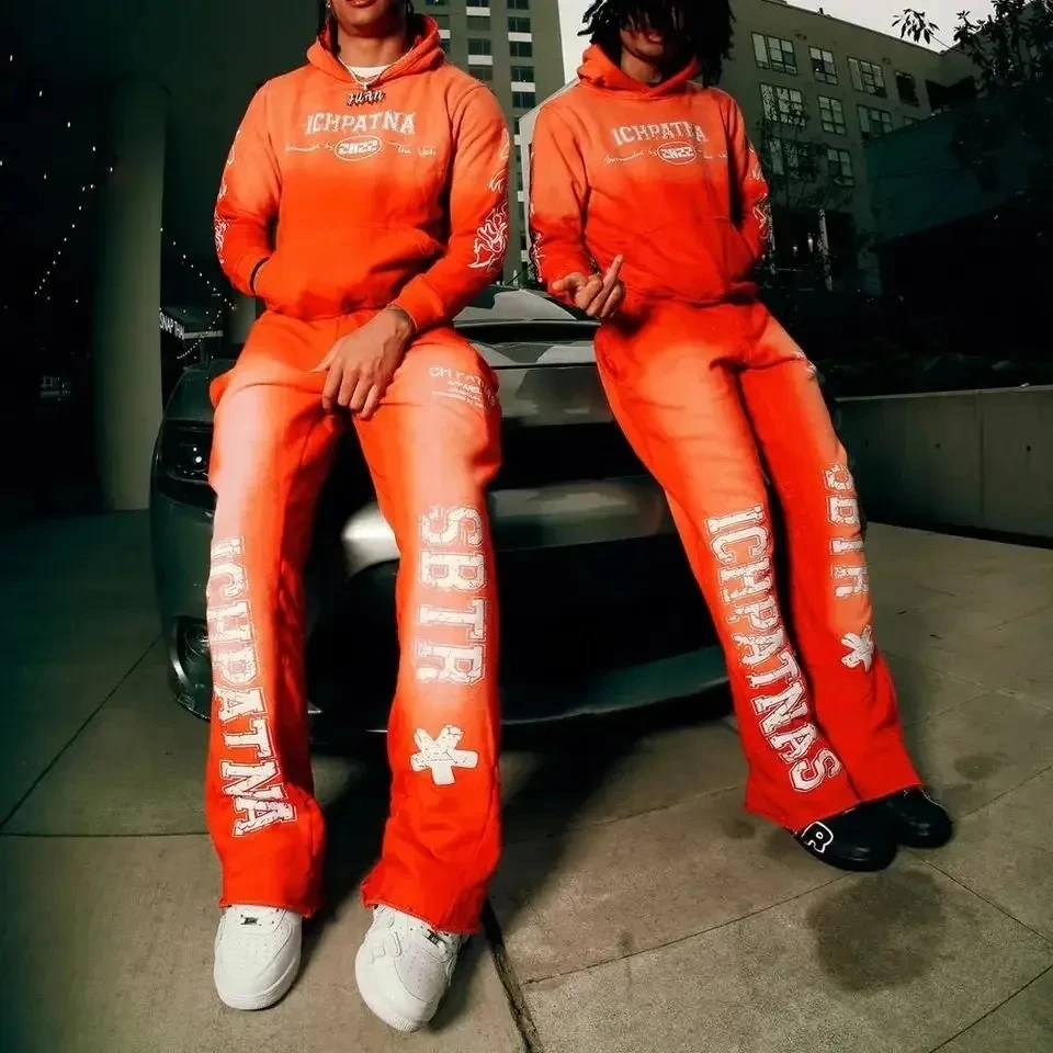 Tracksuit Thick Men Towel Terry Tech Tapestry T Shirt Sweatsuits Customize Sweatsuit Washed Sweatshirts Hoodie