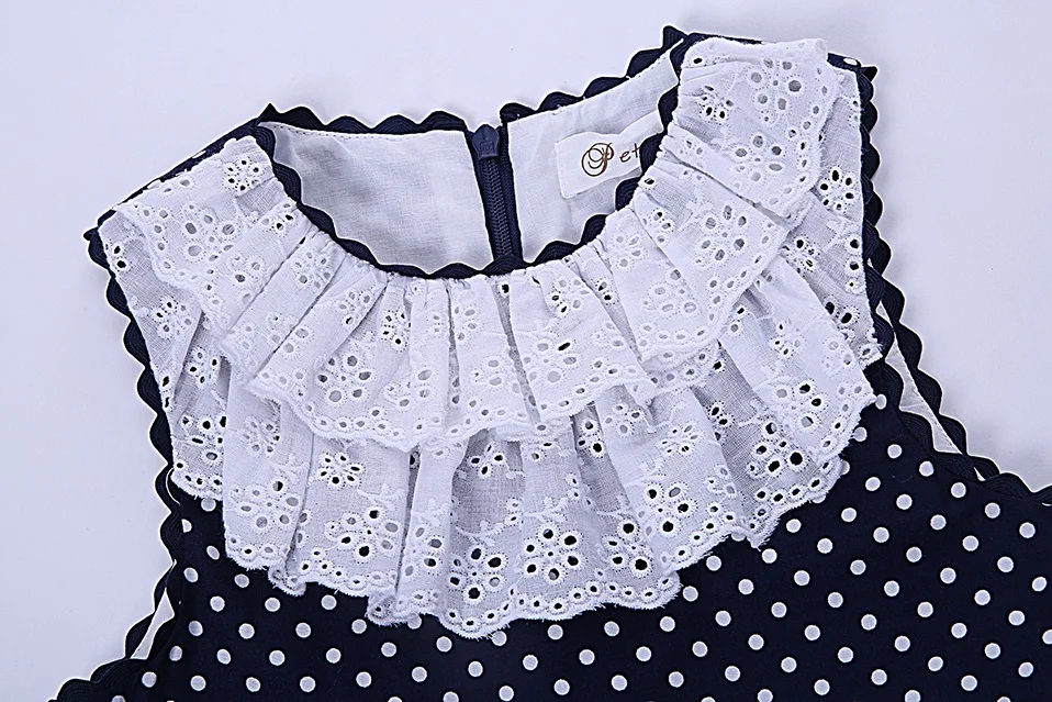 OEM Pettigirl children boutique clothes good time usa soft cotton print dress