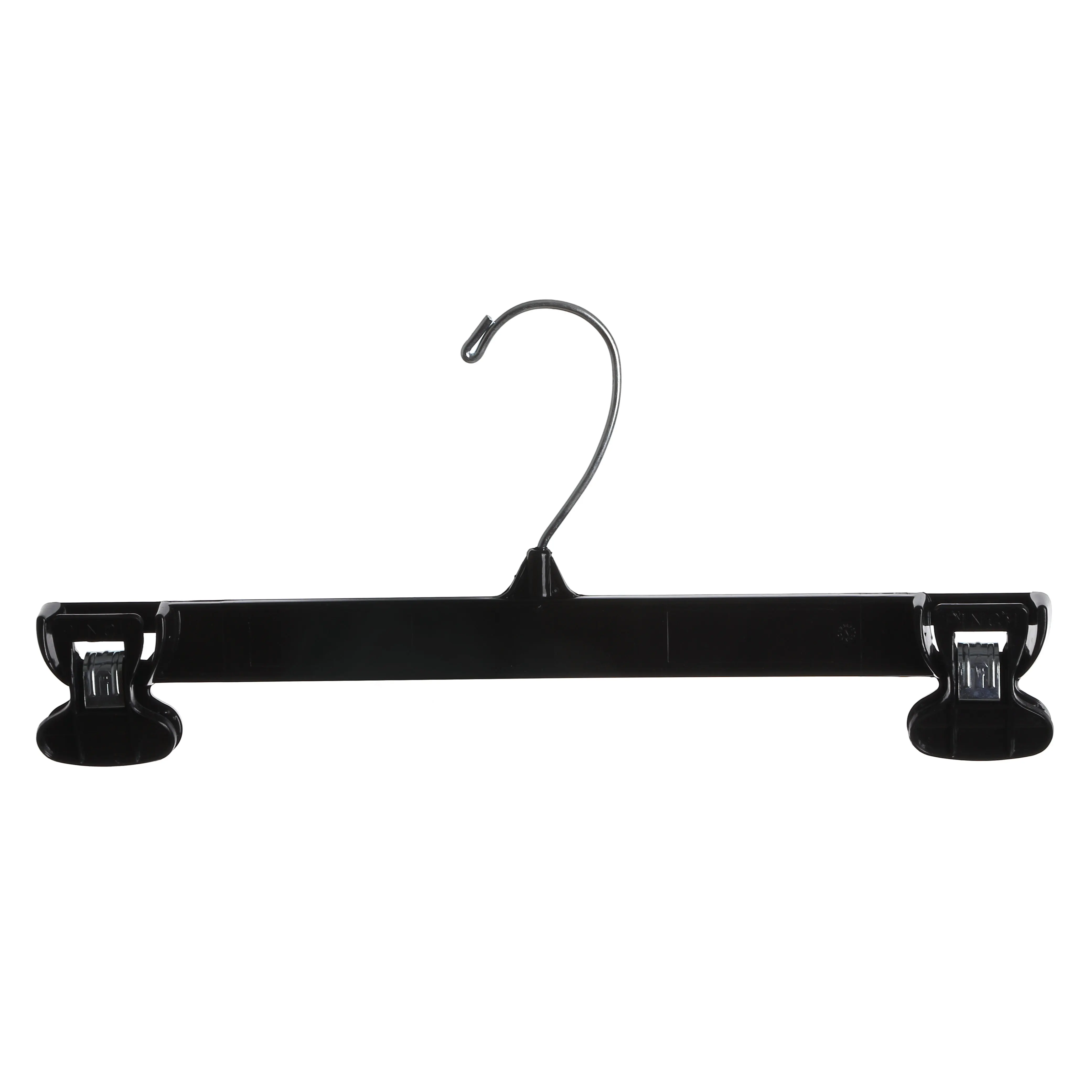 6108 BLACK PANTS HANGER WITH SOFT PAD WITH ZINK HOOK